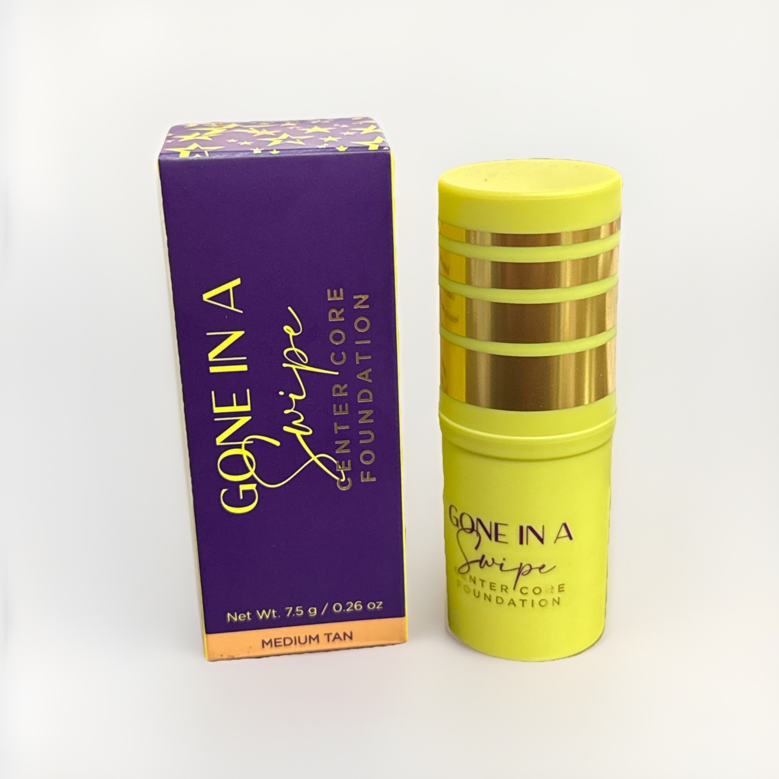LWYA Gone in a Swipe Center Core Foundation – Medium Tan – 0.26oz / 7.5g – New