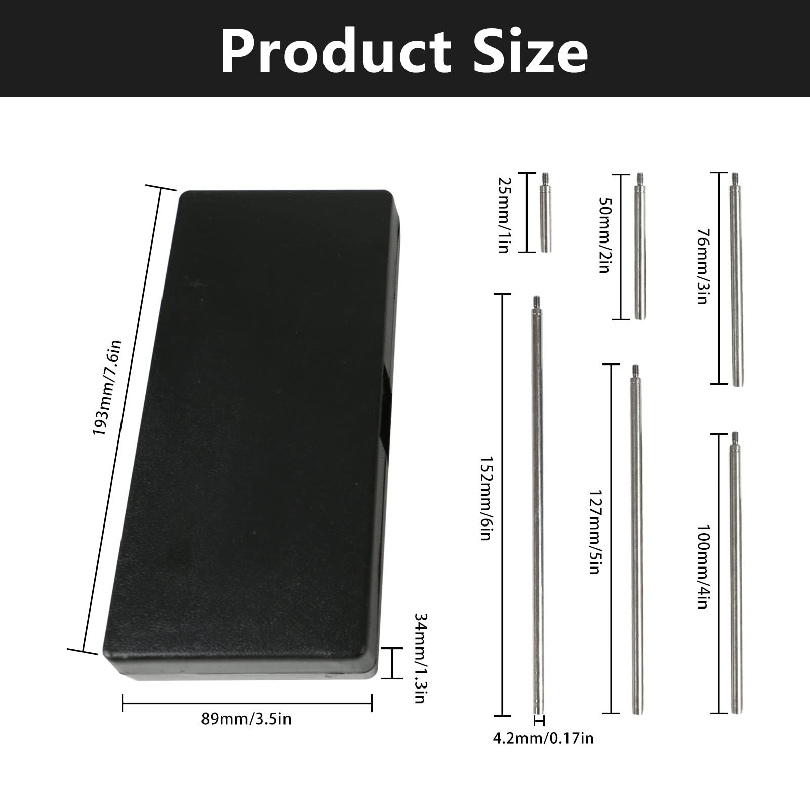 Dial Indicator Extension Stem Rod,6 Pieces Digital Extension...