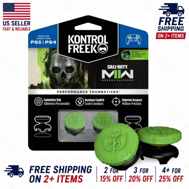 KontrolFreek FPS Thumbsticks for PS4/PS5 – Modern Warfare 2 – Ships Fast