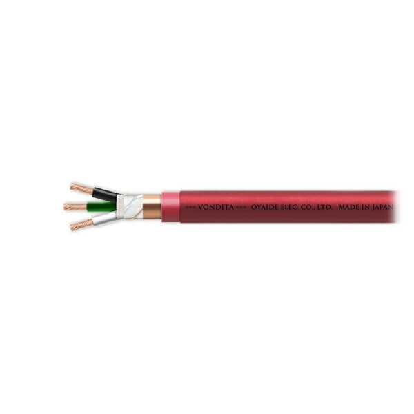 Oyaide VONDITA Power Cable 102SSC 3-Core Audio Cable Sold by Meter (1m Units)