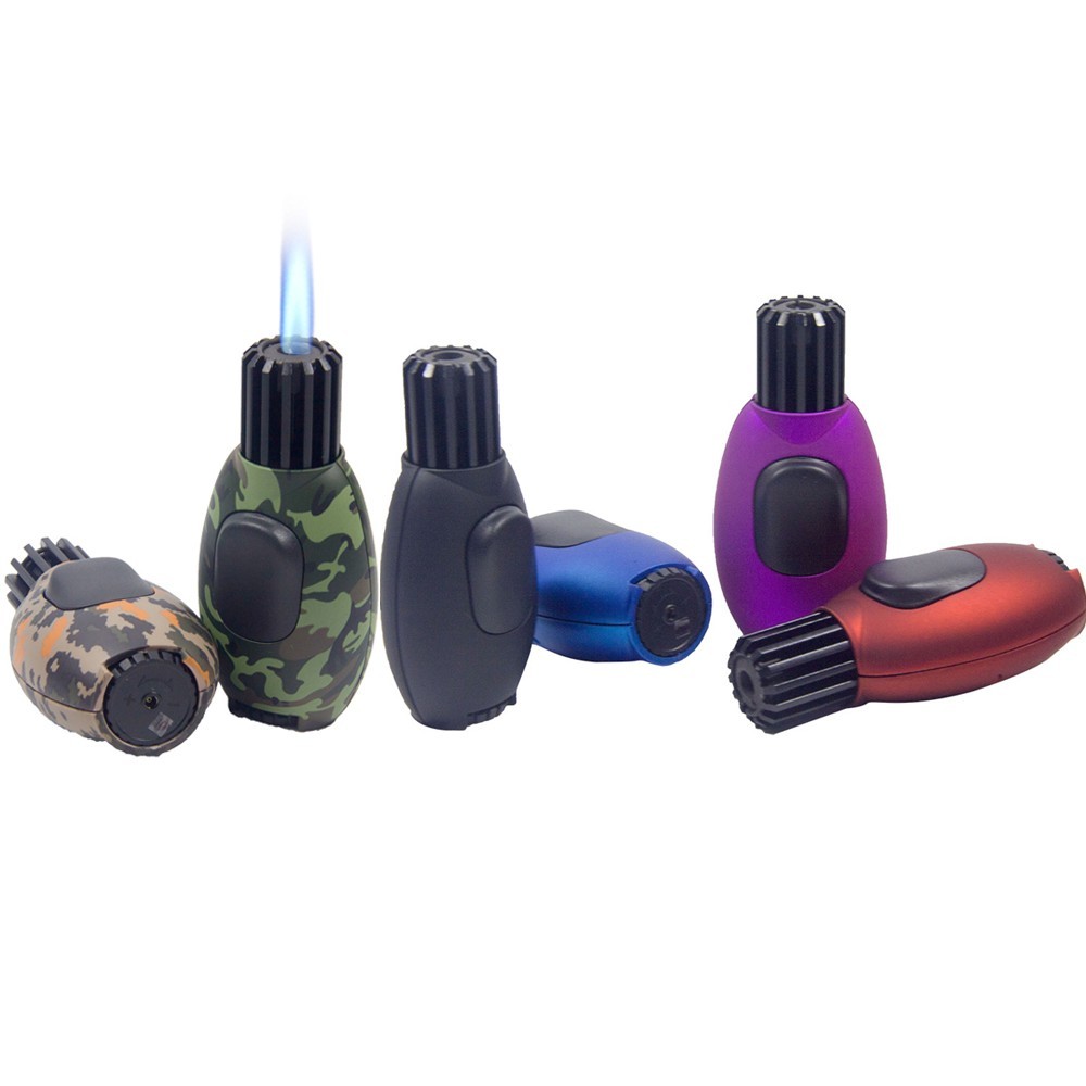 Single Jet Torch Lighter Adjustable Windproof Butane Refillable