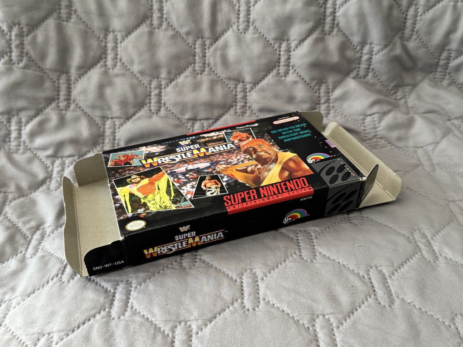WWF Wrestle Mania * Box Only * Super Nintendo Original box
