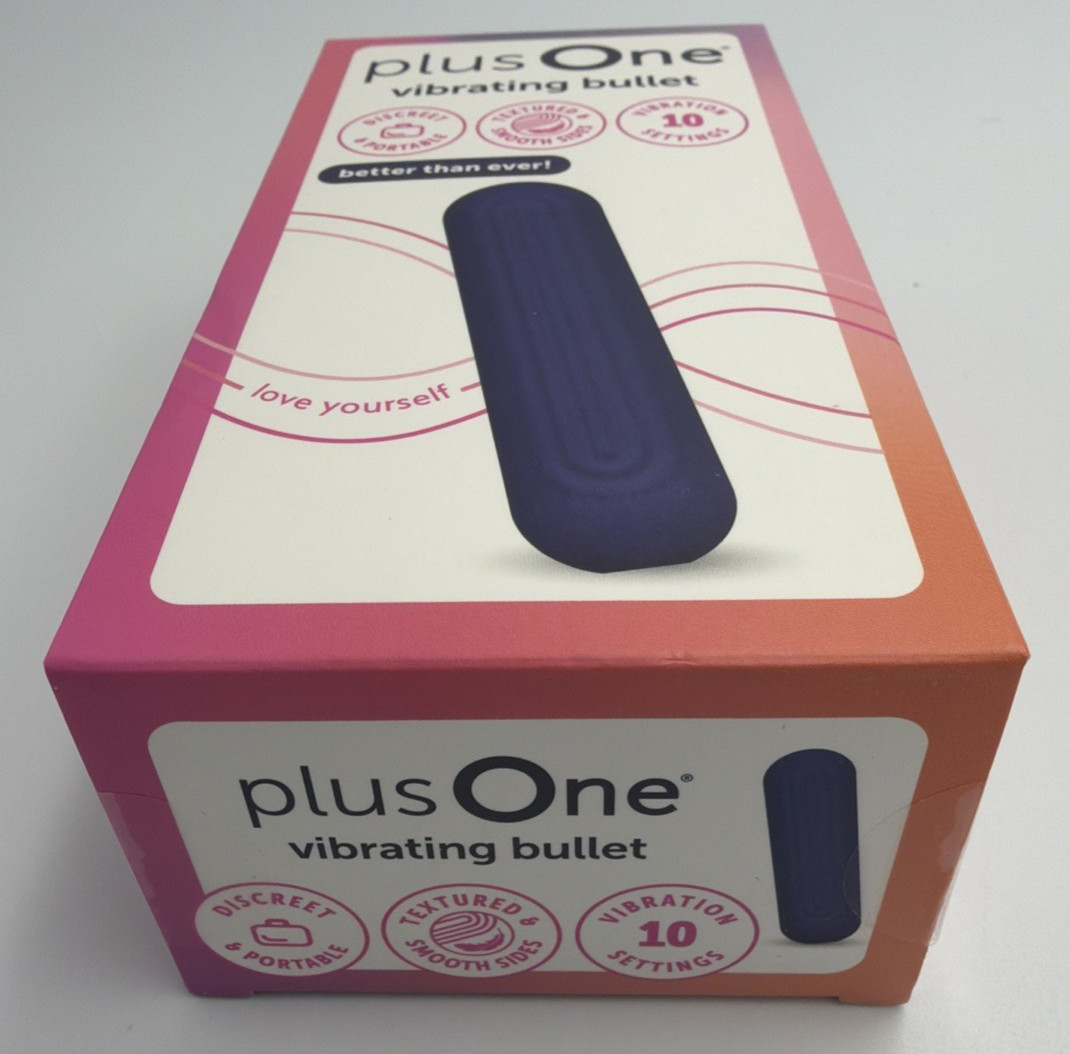 PLUS ONE VIBRATING BULLET SOFT TOUCH MASSAGER 10 SETTINGS NEVER OPENED