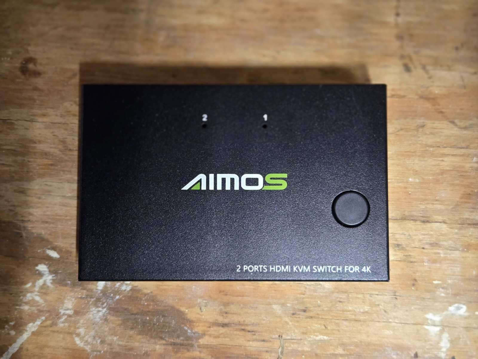 AIMOS KVM Switch 2 Ports, HDMI USB KVM Switcher Support Keyboard Hotkey Switch W
