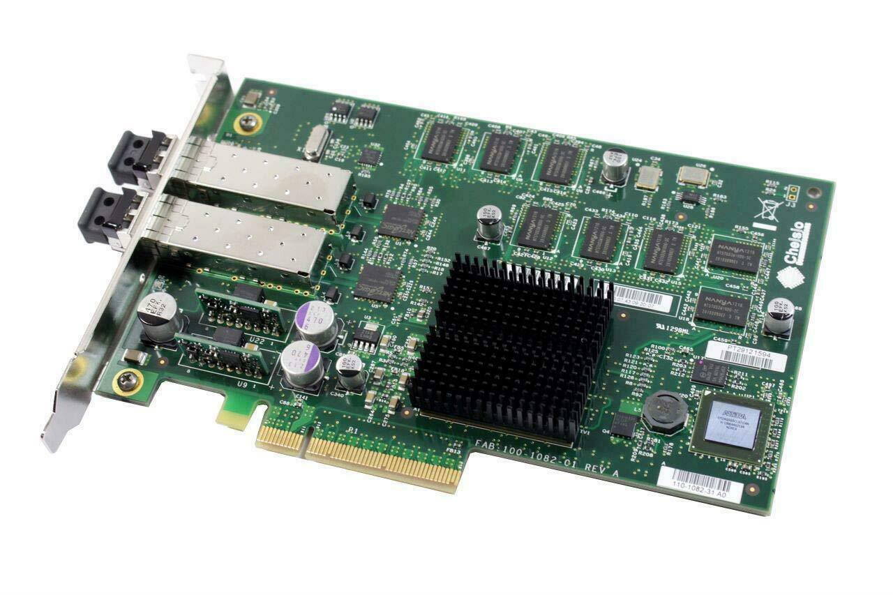 Dell Chelsio iSCSi PCIe 10GB 2-Port X1 Card NEW 42DV1 42DVJ- 100-1082-01 IO Card