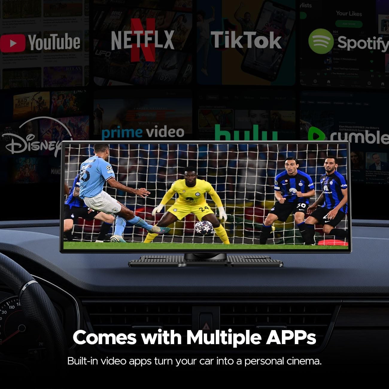 11 Inch Wireless Carplay Screen with Backup Camera