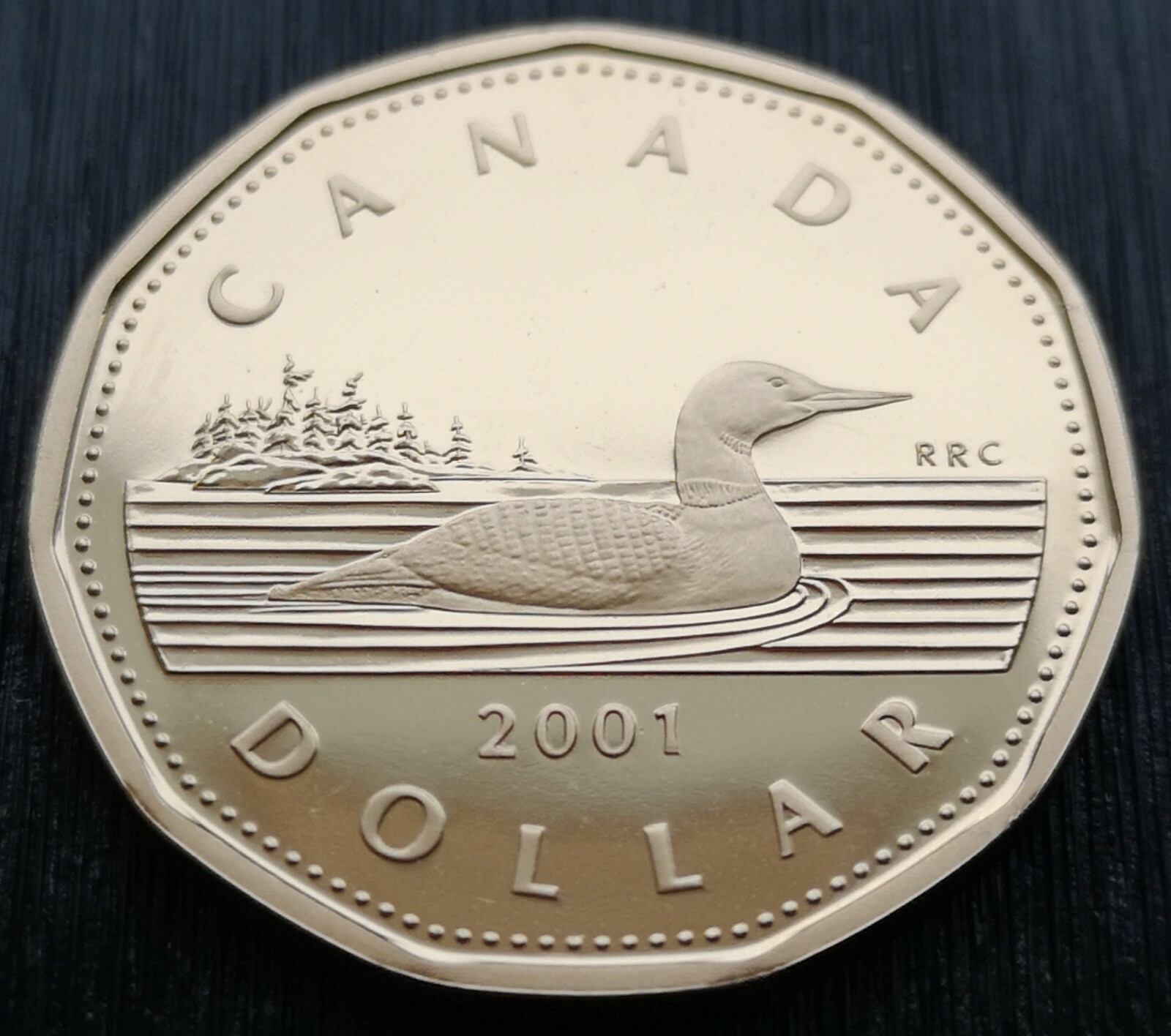 ***  CANADA  LOONIE  2001 ***   PROOF  ULTRA  HEAVY  CAMEO *** BETTER  DATE ***