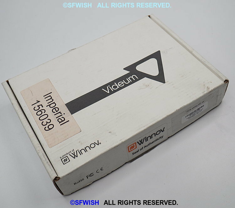 WINNOV Videum 4400 PCIe AV Xpress Audio/Video Capture Card 010-500211 Rev 3.3