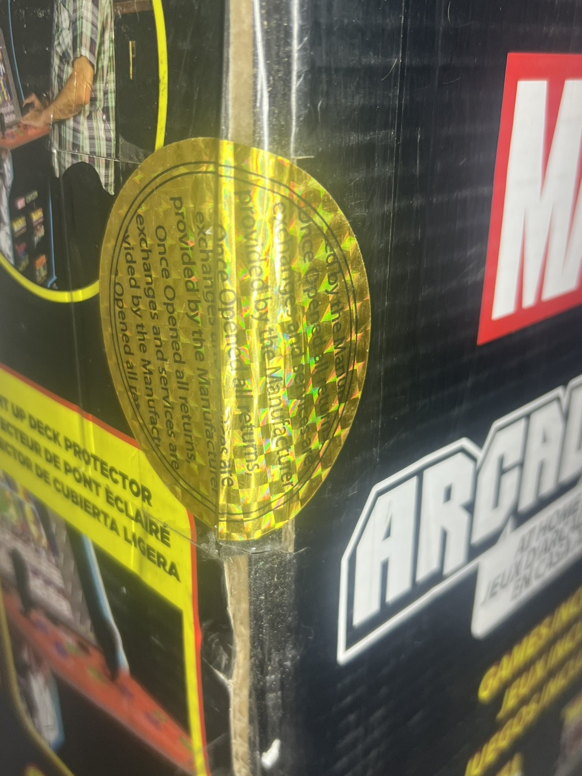 🕹️Arcade1up MARVEL vs CAPCOM w/Stool, Riser & Lite Marquee! W/factory Seals🕹️