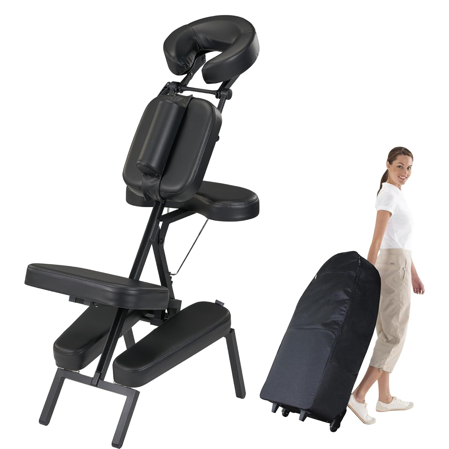 Master Massage Apollo Extra Large Size Portable Massage Chair-Lightweight Alumin