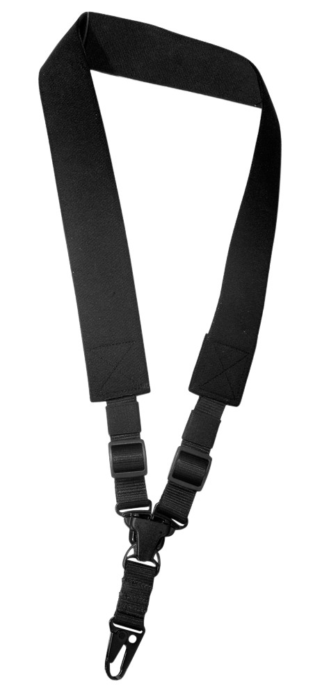 Outdoor Connection SPT128200 A-Tac Sling Black Elastic Webbing Single-Point Rifl
