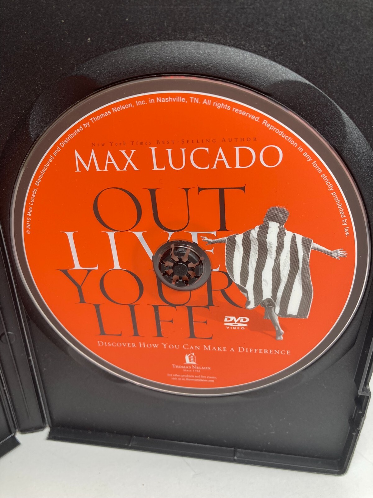 Max Lucado Out Live Your Life DVD & Data CD Used 2010