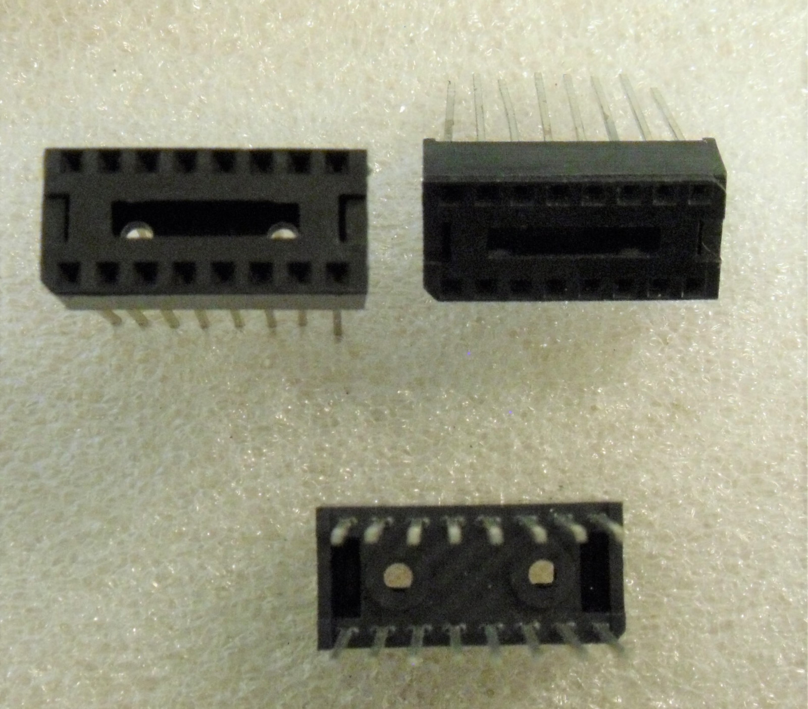 16 Pin Wire Wrap DIP Socket - Dual Wipe Pins - Texas Instruments