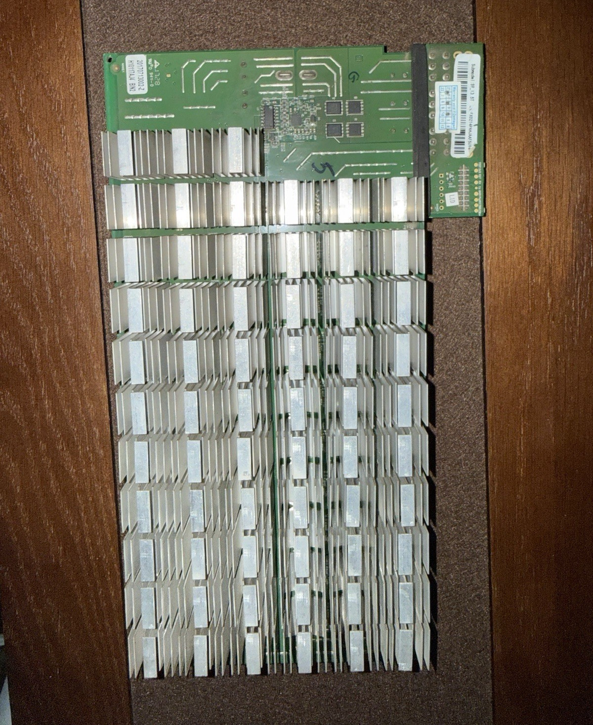 AntMiner S9 Hash Board Module w/ Heatsink Array, Heatsinks Included