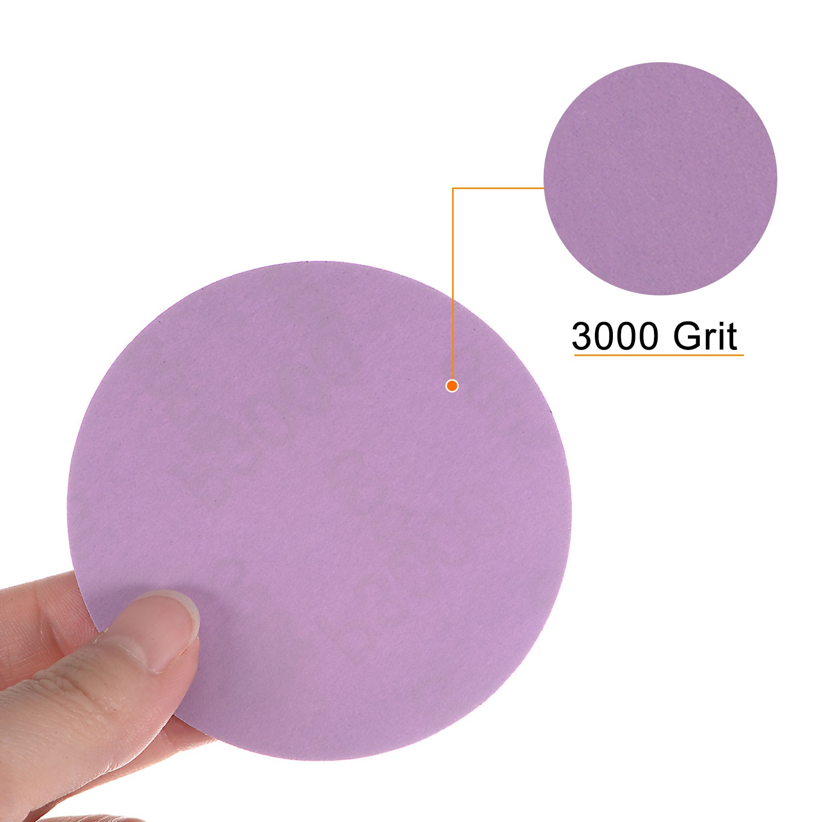 40pcs 3000 Grit Purple Sanding Discs 3 Inch Hook and Loop Circular Sandpapers