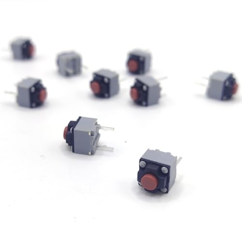 9 Piece Mute Tactile Push Button 6 * 6 * 7.3MM Square Silent Wireless Wired