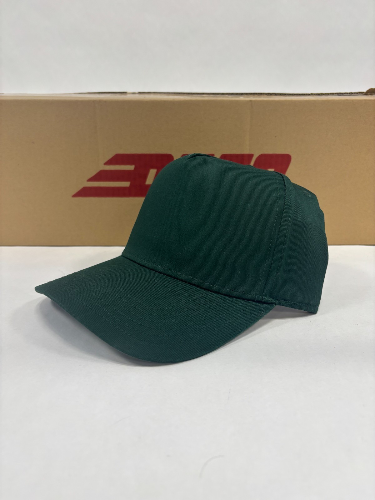 Otto Cap 31-069 Mid Profile Baseball Cap 5-Panel Snapback - Dark Green