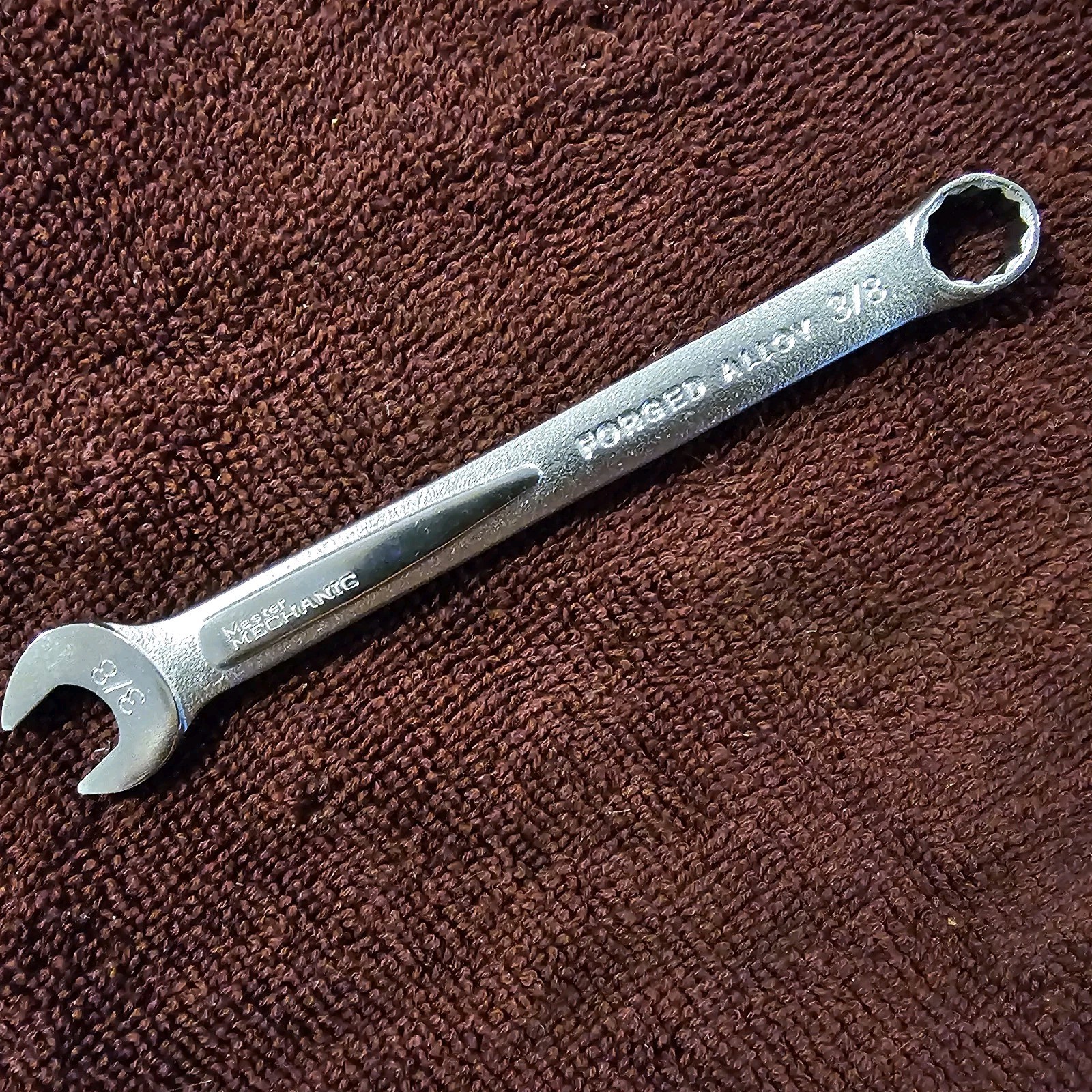 Vintage Master Mechanic T6112 Combination Wrench 3/8", USA, NOS