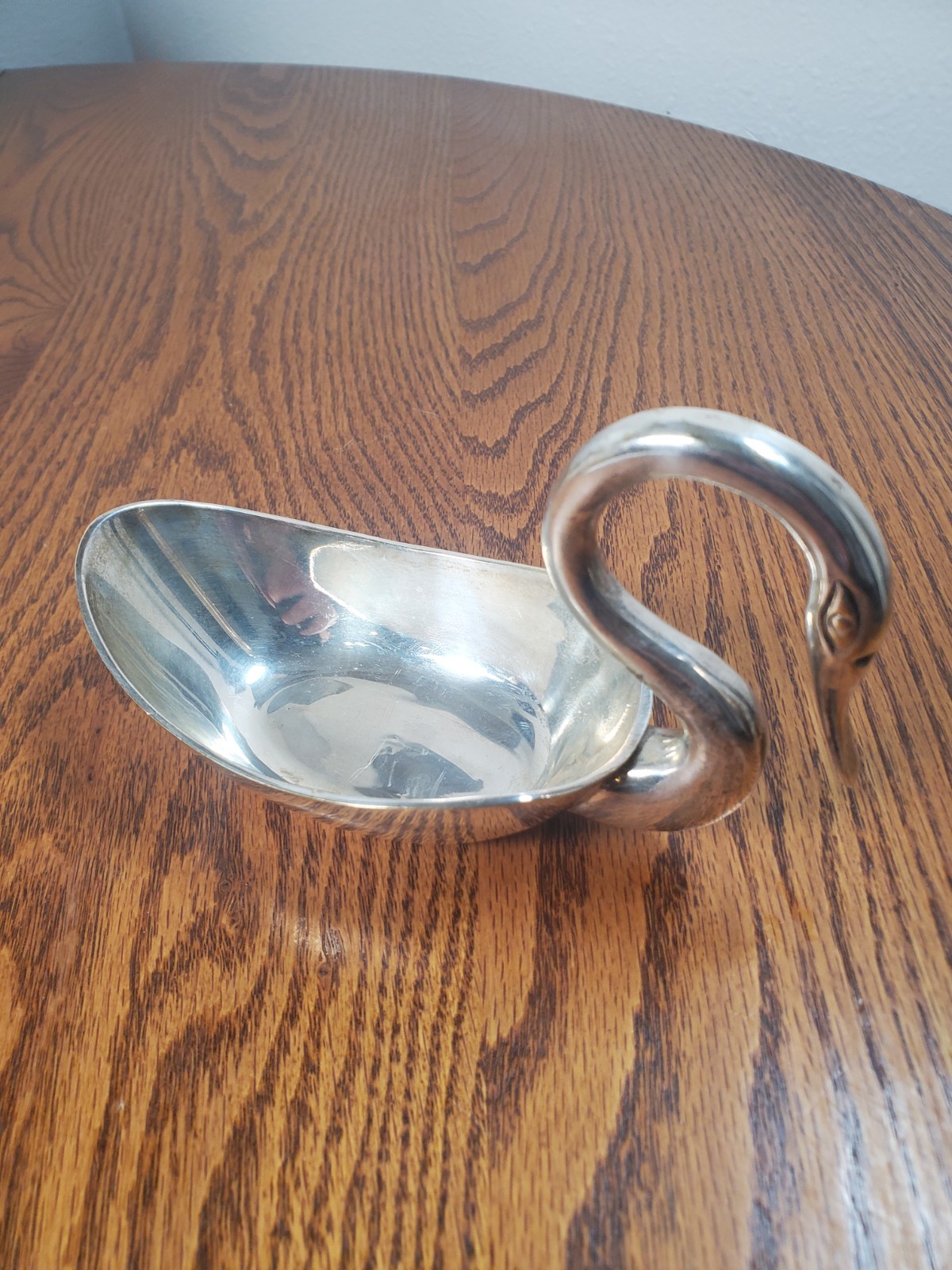 Vintage William Adams Towle Silver Co. Swan Silver Plated Metal Candy Dish