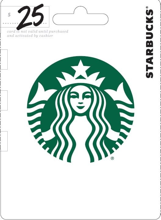 Starbucks Physical Gift Card  $25
