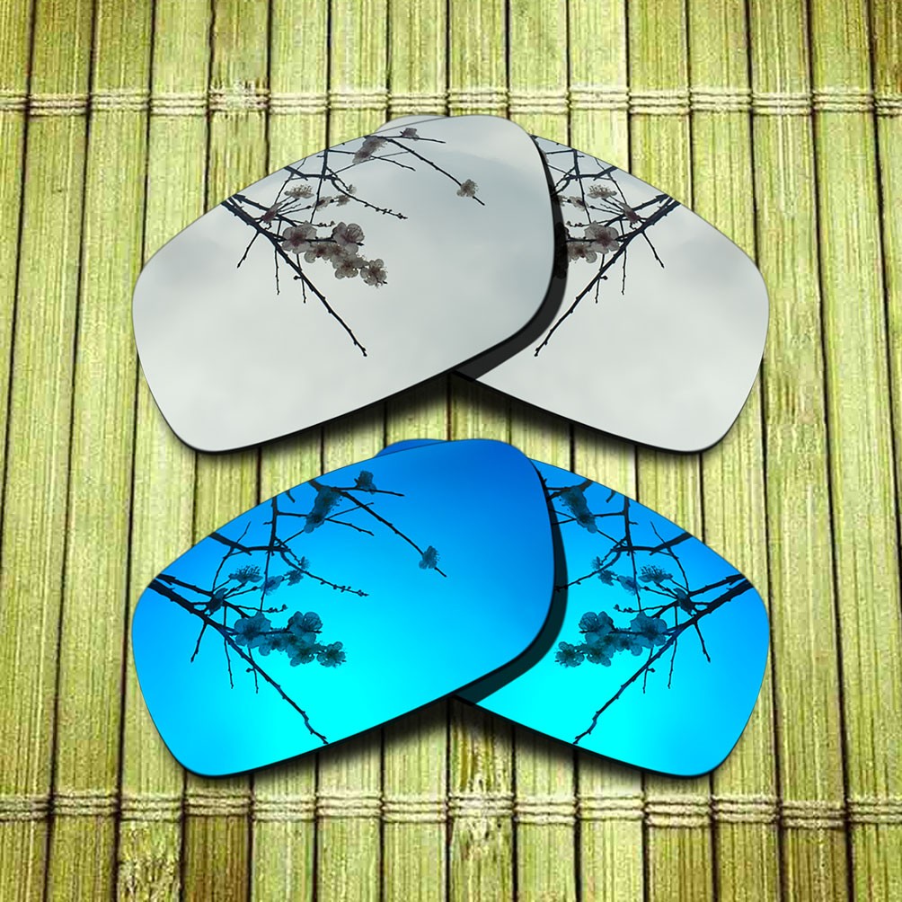 Silver&Blue Replacement Lens for-Oakley Square Wire 2.0 NEW 2014 OO4075