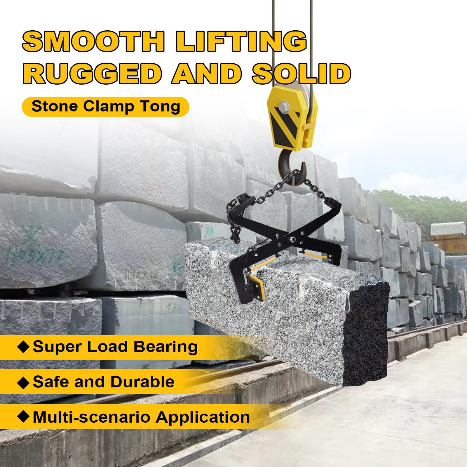 Lifting Clamp Heavy Duty Stone Lift Clamp Stone Lifting Clamp 350kg/770lbs