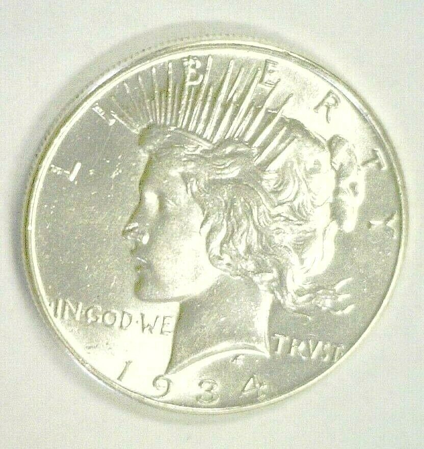 1934 PEACE SILVER DOLLAR BU. REDUCED 3/4/24 (1523)