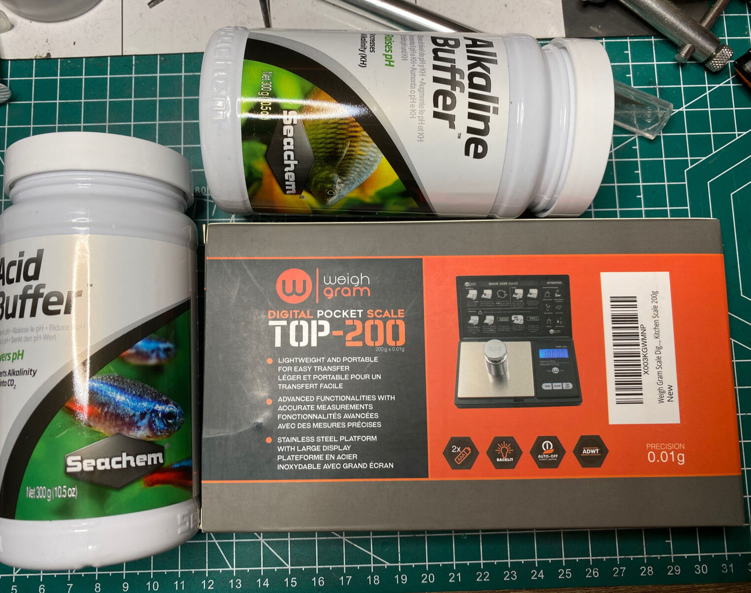SeaChem Acid & Alkaline Buffers and precision pocket scale 200gr