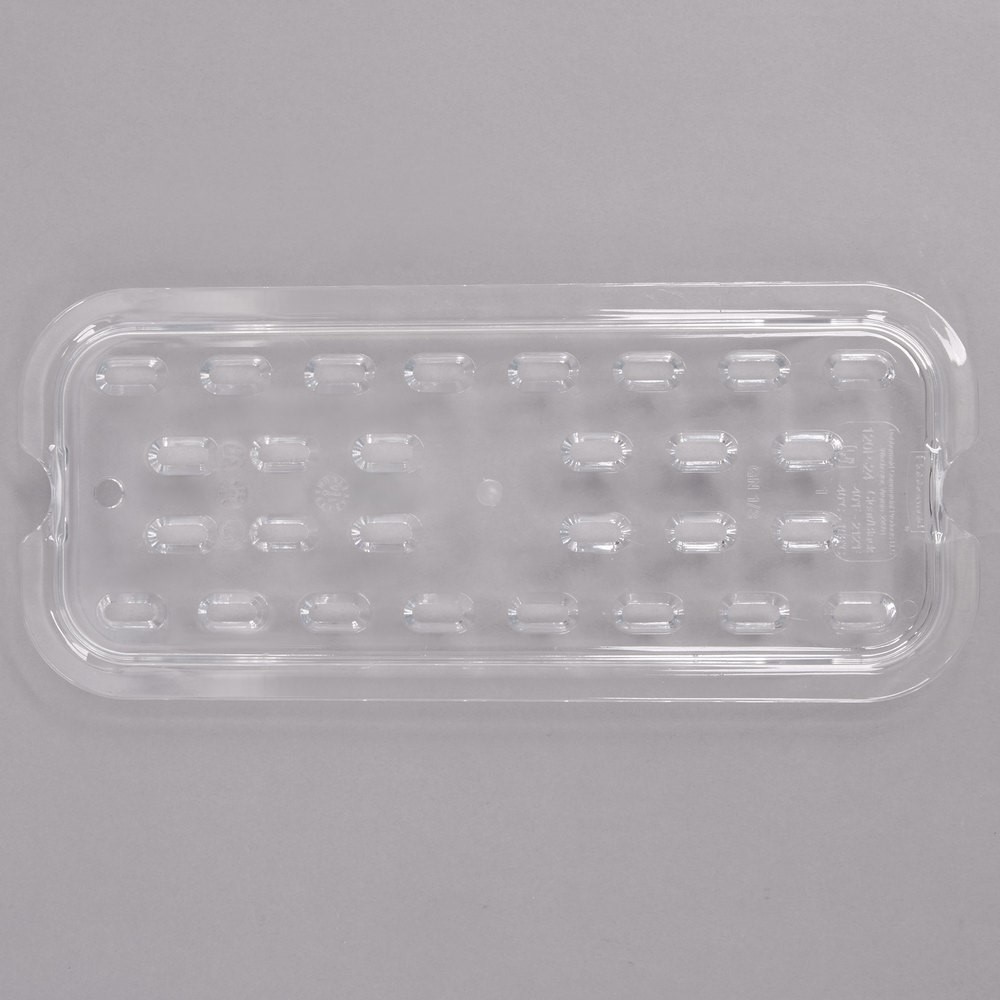 Restaurant Equipment Supplies Third Size Clear Drain Shelf Tray Pan Insert
