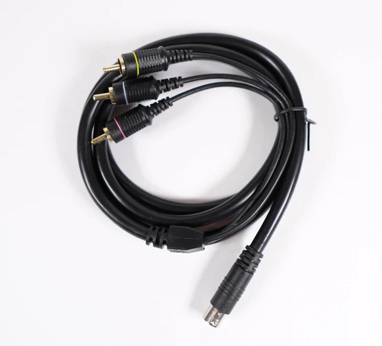 75 Ohm Mini Coax Gold Plated AV Cable - Sega Genesis Model 2/3, CDX, Nomad, 32X