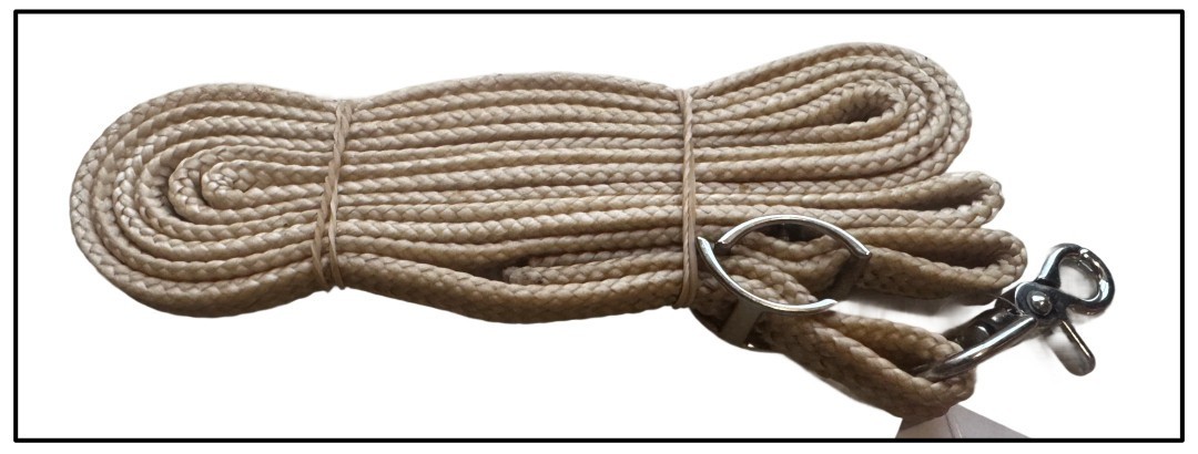 5/8" x 8' Waxed Braided Roping Rein