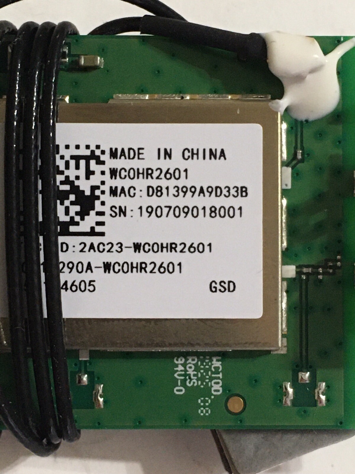 ONN 100024699 WIFI MODULE WC0HR2601