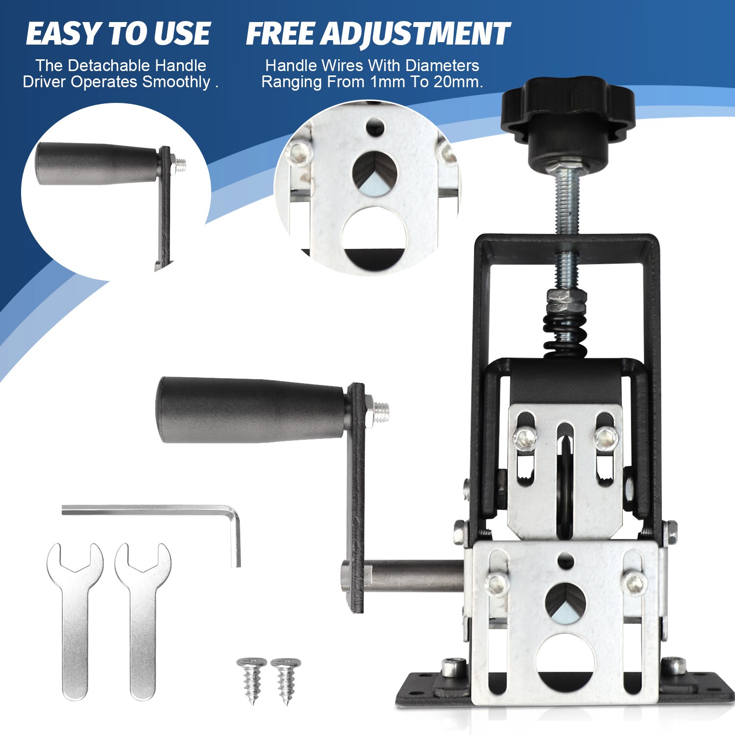Manual Electric Wire Stripping Machine Cable Stripper Crank Scrap Copper Cutter