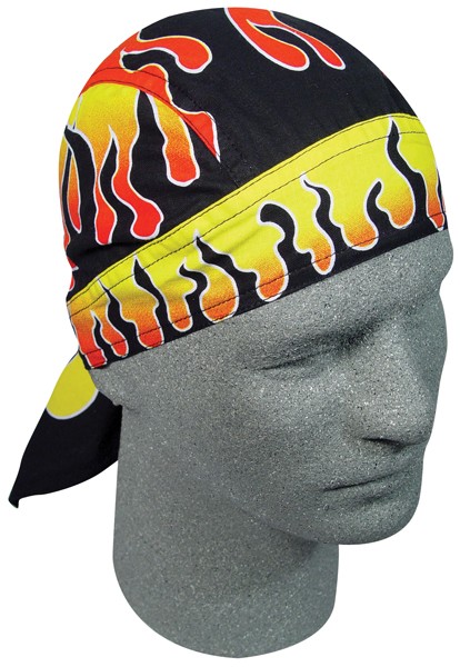 Zan Headgear Flydanna Headwrap - Z413 Reverse Flames OSFM