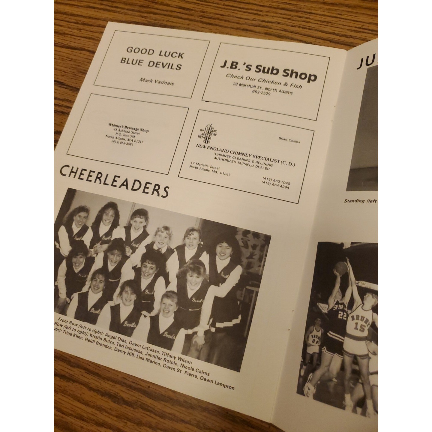 1990 Drury High School Boys Basketball Program Book