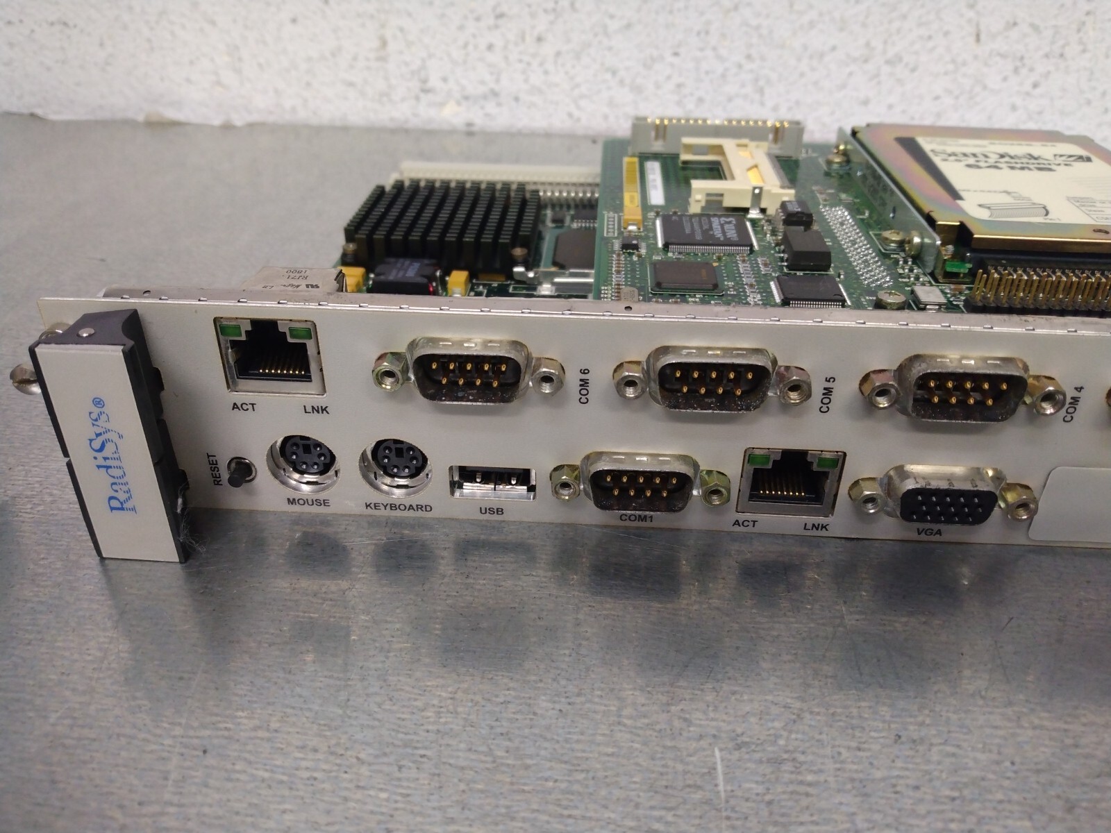 Radisys EPC-16 068-01260-0006 CPU W/ VMEXB60D EMBEDDED CONTROLLER + FLASH CARD