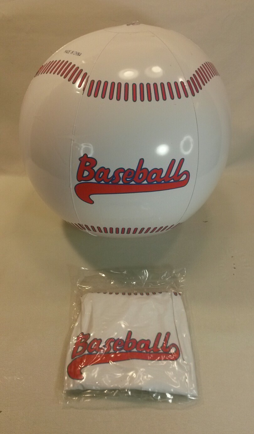 ☆ NEW 2 BASEBALL INFLATES 16" FUN SPORTS BALL PARTY FAVOR BEACHBALLS F/SHIP