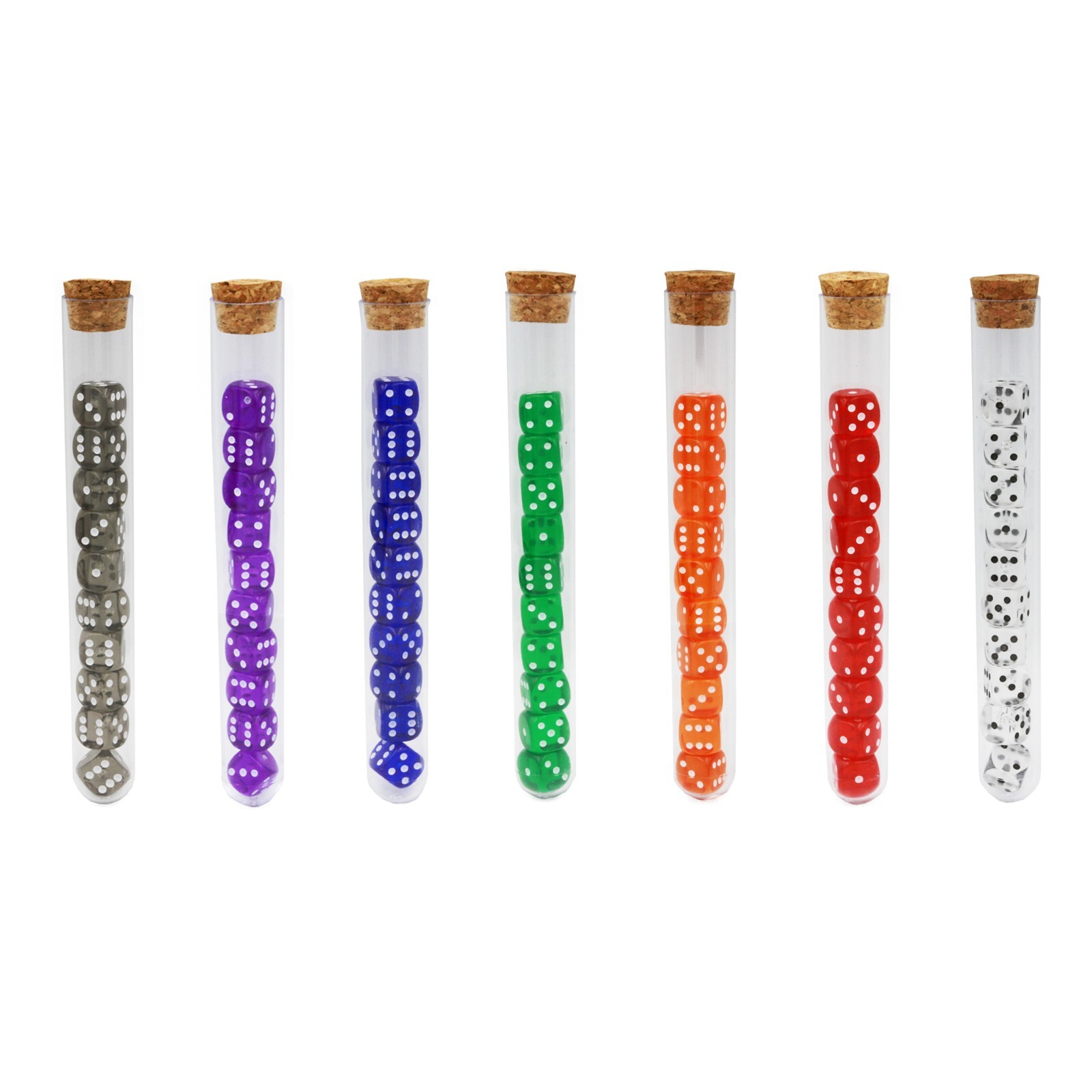 Mini Translucent Orange D6 Dice | Potion Set of 10