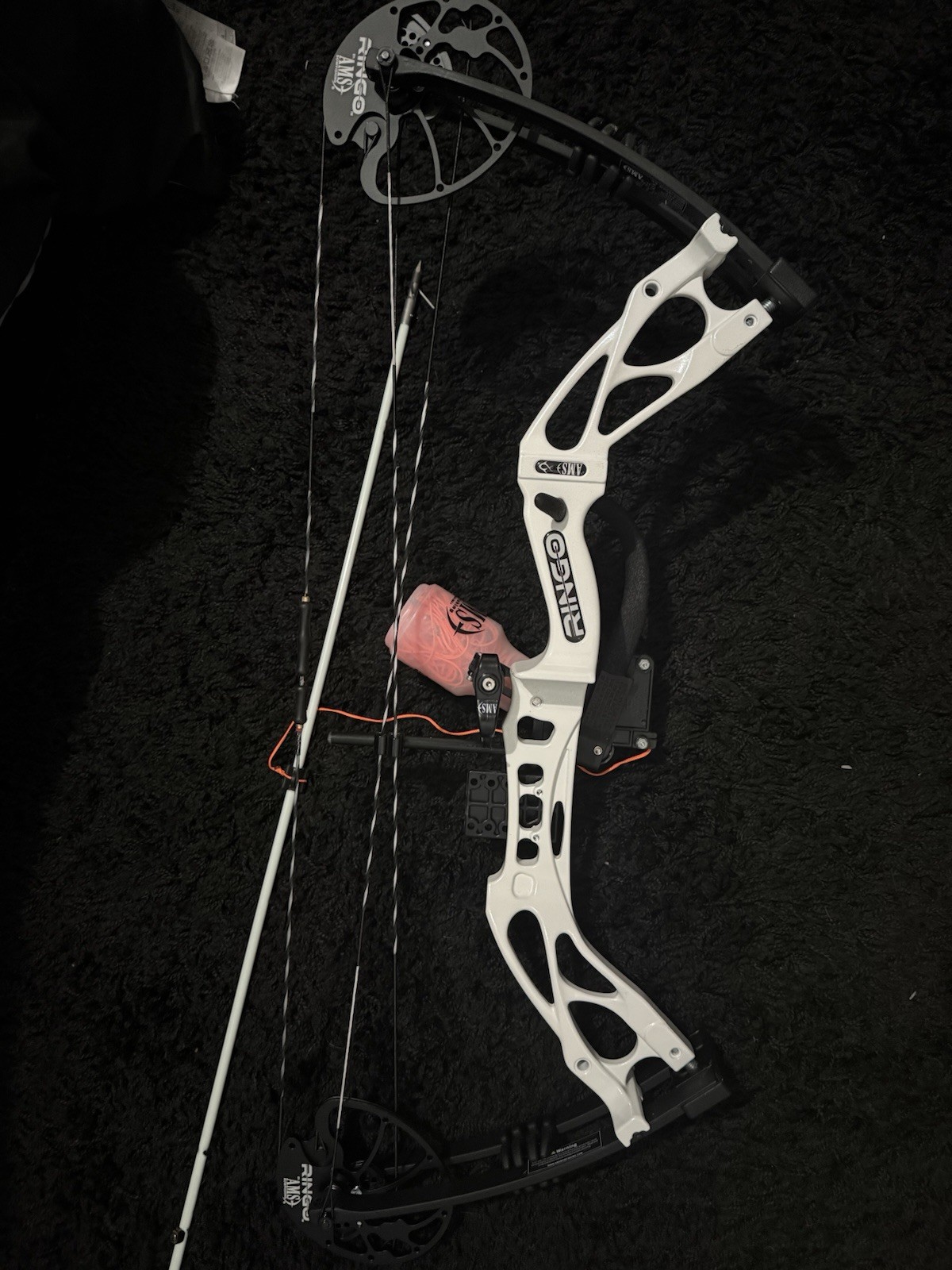 AMS Ringo Compound Bowfishing Package Right Hand White Black