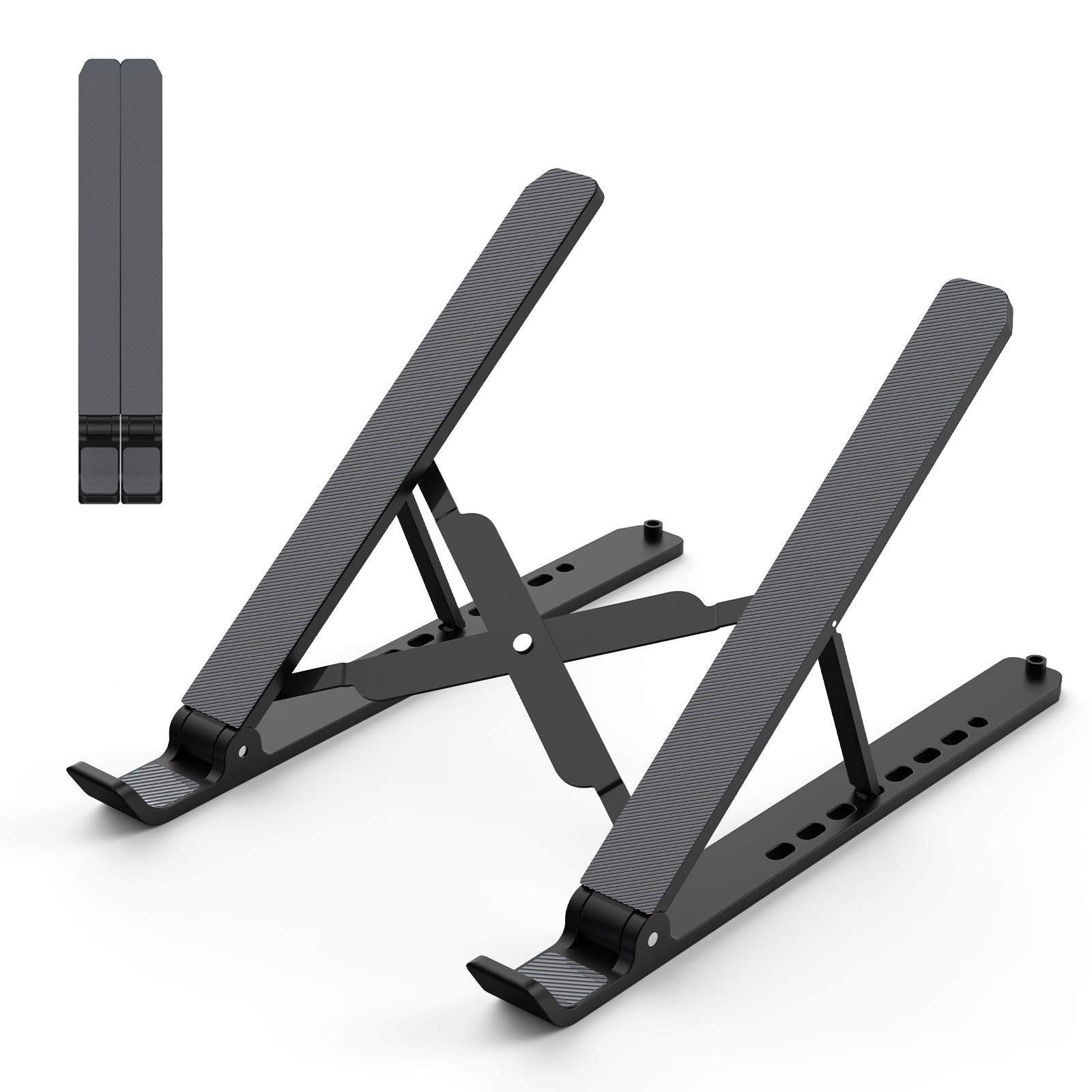 Laptop Stand for Desk, Adjustable Laptop Riser ABS+Silicone Foldable Portable