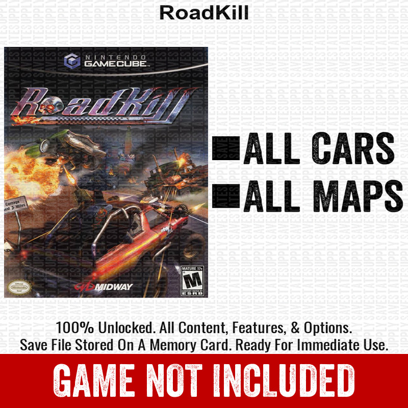 RoadKill 100% Nintendo GameCube Memory Card Save CHEATS