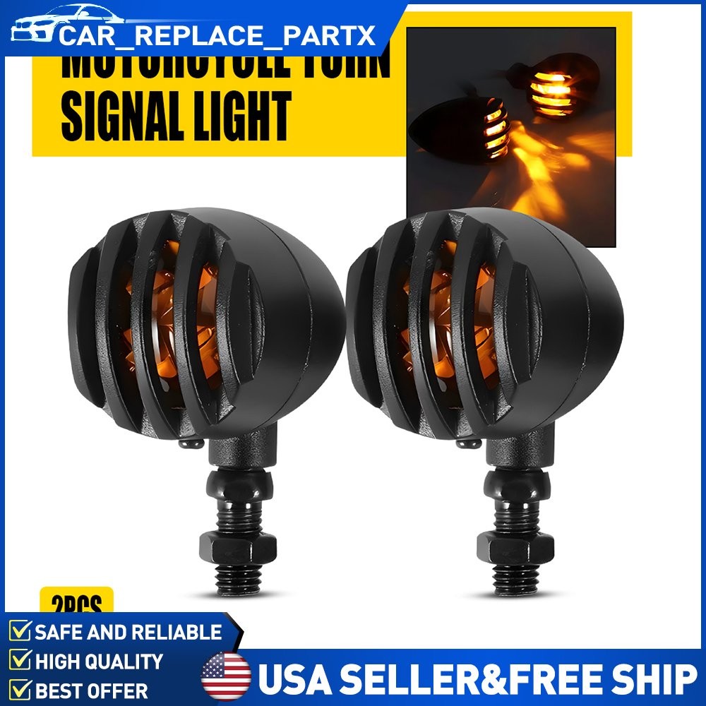 2pcs Fit Honda Shadow VLX 600 VT750 VT1100 Motorcycle Turn Signals Light Blinker