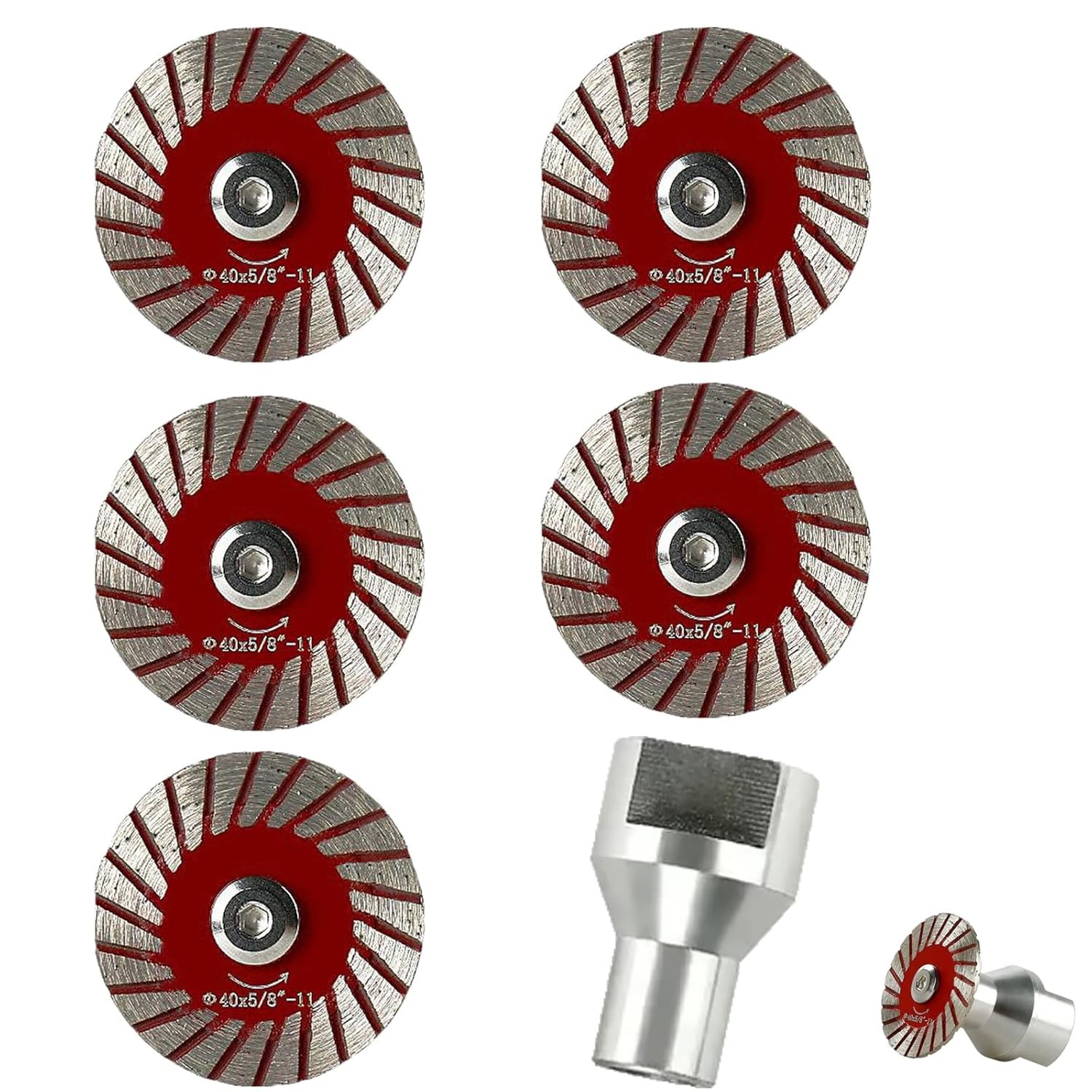 Diamond Saw Blades Set Precision Stone Cutting Made Easy, Multi-Functional (5pcs