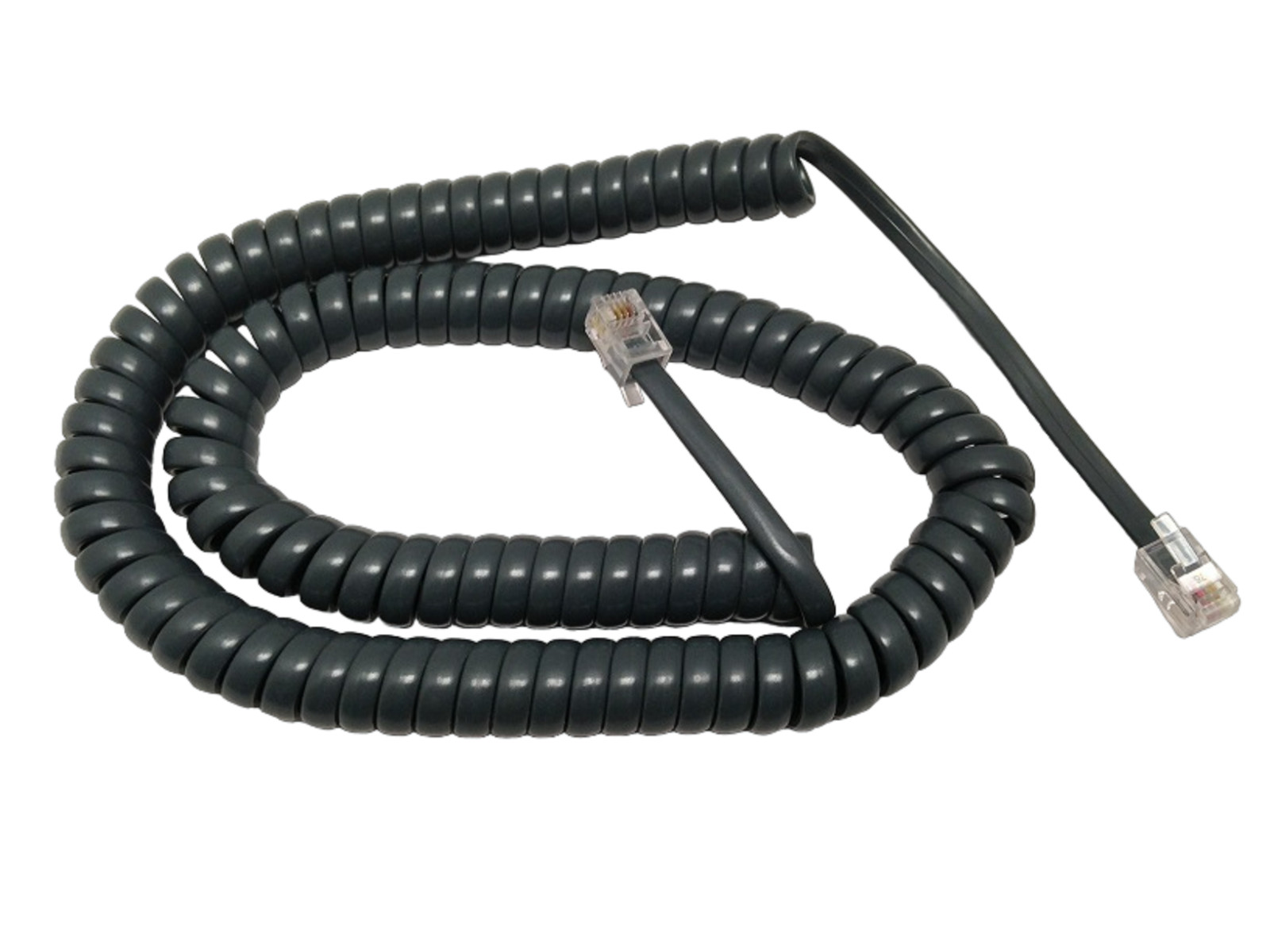 10-Pack NEW 12 Foot Handset Receiver Curly Cord Cisco 7900 Series Phone Gray