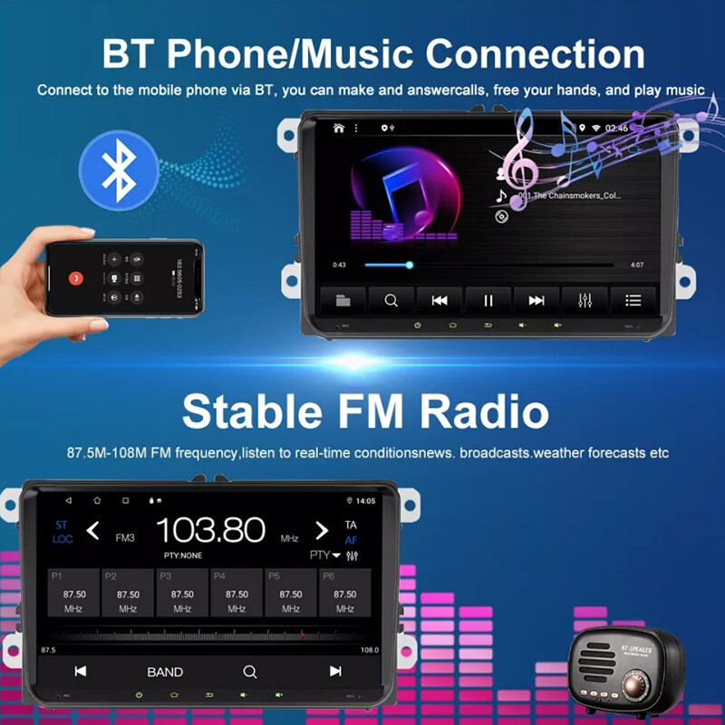 9" 4-64GB For VW Jetta 2011-2018 Car Radio Wireless Carplay Android 13 Head Unit