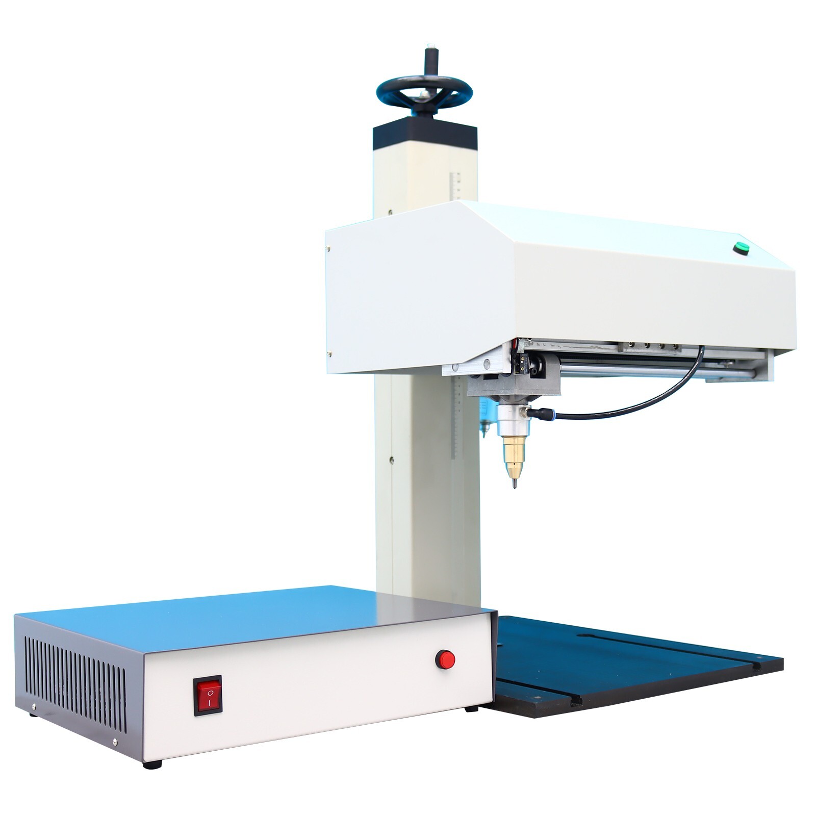 110V Pneumatic Marking Machine Dot Peen for Surface Marking+Extra Rotation Axis