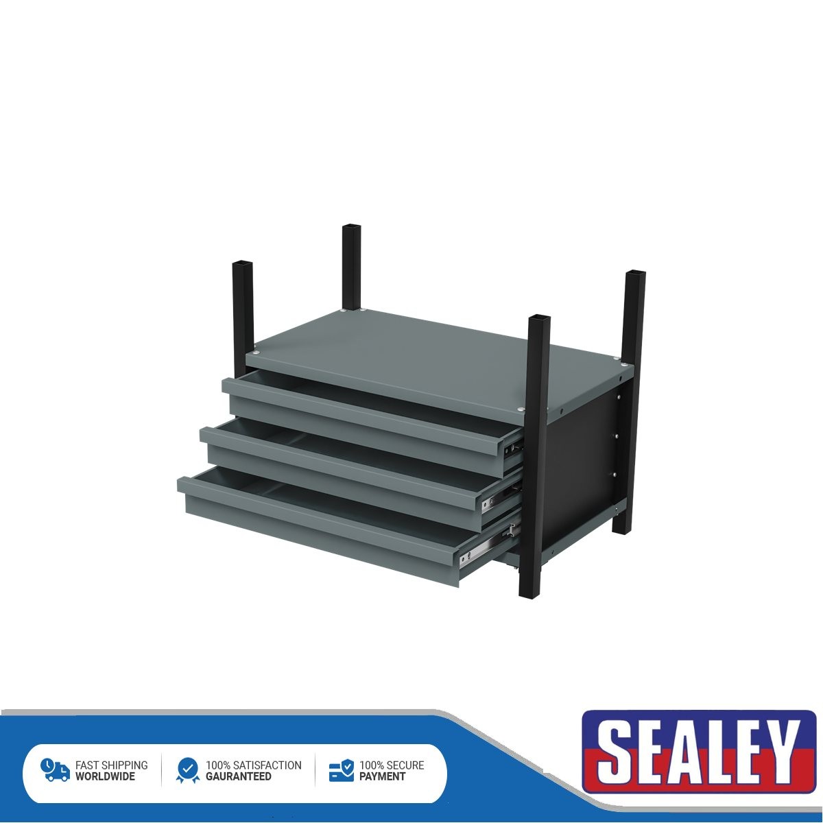 Sealey Modular Storage Mid Unit 3 Drawer & 1 Shelf 580mm APMRM2