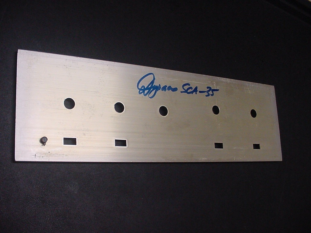 DYNACO SCA-35 TUBE AMPLIFIER FRONT PANEL FACEPLATE