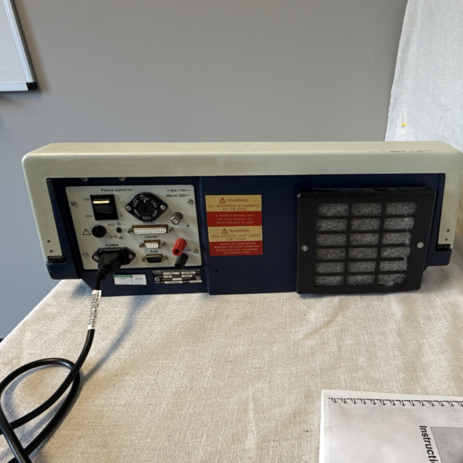 Fisher Scientific Ultra Spec Three Uv Visible Spectrophotometer LKB Bio Chrom