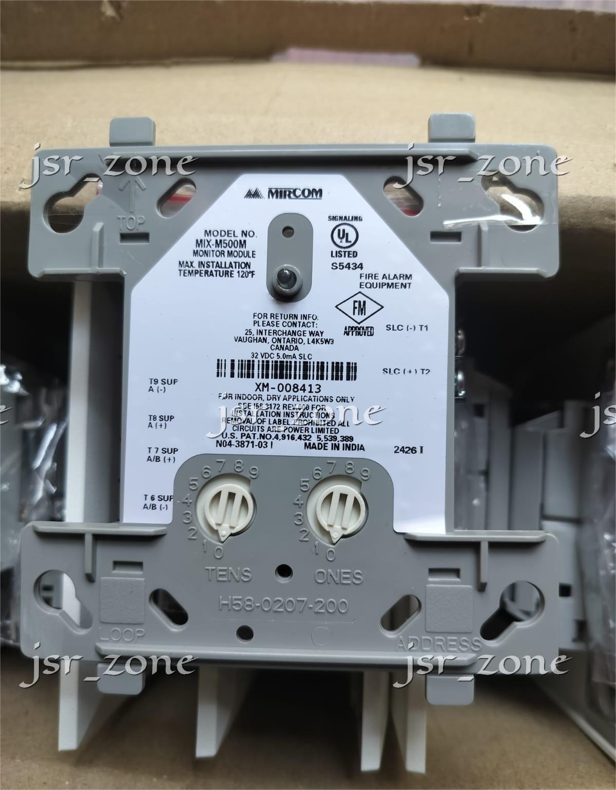 Mircom MIX-M500M Fire Alarm Monitor Module Free Shipping